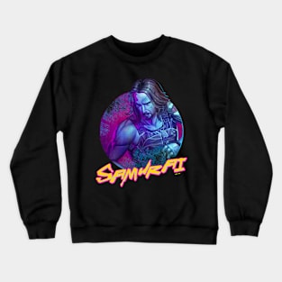 samurai glitch Crewneck Sweatshirt